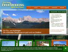 Tablet Screenshot of evertrekking.com
